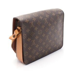Louis Vuitton bag Cartesiere leather Monogram shoulder canvas Brown
